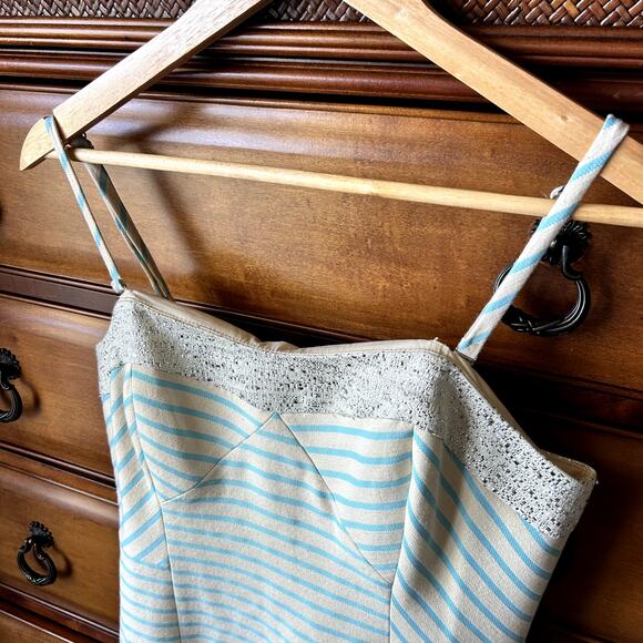 Lilly Pulitzer Women´s Remi Horizon Bayview Stripe Metallic Summer Dress Size 6 - Picture 10 of 13